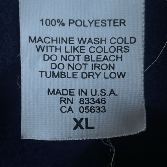 Peanut Butter & Jelly Pullover Women Extra Large XL Embroidered Deer Fleece Blue - Picture 6 of 10